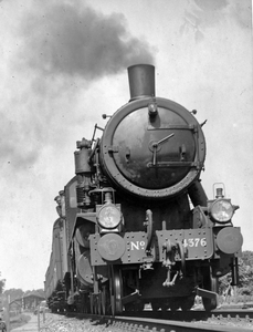 222778 Afbeelding van de stoomlocomotief nr. 4376 van de N.S. (serie 4300/4400/4500, Austerities , ex War Department ...